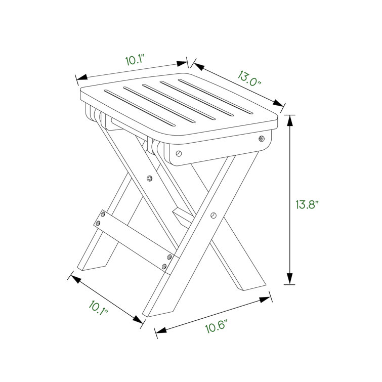 Bamboo folding step online stool